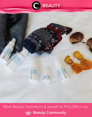 When you're on travel, don't forget to bring your skincare. Let's keep your skin face looks smooth healthy and youthful. Simak Beauty Updates ala clozetters lainnya hari ini di Beauty Community. Image shared by Clozette Ambassador @indripurwandari. Yuk, share beauty product andalan kamu.