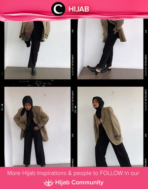 Clozette Ambassador @imeldaaf shared her vintage blazer styling idea. Simak inspirasi gaya Hijab dari para Clozetters hari ini di Hijab Community. Yuk, share juga gaya hijab andalan kamu.
