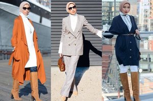 Inspirasi Mix and Match Busana Hijab Simpel ala Fashion Blogger Amerika, Cocok untuk yang Baru Berhijab! - Stylo.ID