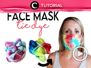 Ingin membuat masker dengan kreasi Tie Dye ala kamu sendiri? Bisa! Temukan caranya di: https://bit.ly/2QtLaTi. Video ini di-share kembali oleh Clozetter @salsawibowo. Lihat juga tutorial lainnya yang ada di Tutorial Section.