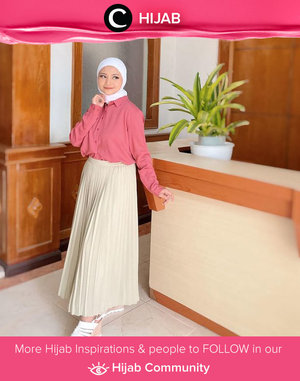 Weekend in blush-colored outfit. Image shared by Clozetter @uswhaaa Simak inspirasi gaya Hijab dari para Clozetters hari ini di Hijab Community. Yuk, share juga gaya hijab andalan kamu.