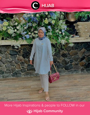 Smart casual style for Saturday, anyone? Image shared by Clozetter @sridevi_sdr. Simak inspirasi gaya Hijab dari para Clozetters hari ini di Hijab Community. Yuk, share juga gaya hijab andalan kamu.