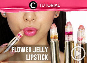 Ada jelly lipstick dengan hiasan bunga di dalamnya. Sebelum kamu membelinya, yuk simak ulasan shadenya dalam video berikut http://bit.ly/2c4UiIe. Video ini di-share kembali oleh Clozetter: @aquagurl. Cek Tutorial Updates lainnya pada Tutorial Section.