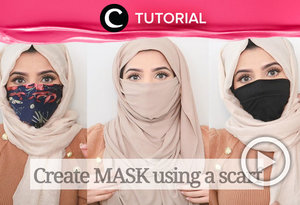 Ada banyak cara mudah untuk membuat masker kain, salah satunya dengan memanfaatkan scarf atau bandana kesayanganmu. Lihat tutorialnya di : https://bit.ly/31H8C6a. Video ini di-share kembali oleh Clozetter @shafirasyahnaz. Lihat juga tutorial lainnya yang ada di Tutorial Section.
