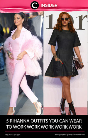 Yuk! Kita curi gaya Rihanna di Red Carpet yang ternyata cocok untuk kamu aplikasikan ke kantor! Simak artikelnya di http://bit.ly/1RVzK4q. Simak juga artikel menarik lainnya di http://bit.ly/ClozetteInsider