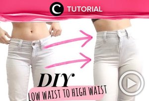 Wait, jangan buang dulu jeans lamamu. Kamu bisa membuatnya kembali baru dengan cara ini: http://bit.ly/2ry4G8j. Video ini di-share kembali oleh Clozetter @aquagurl. Lihat juga tutorial lainnya di Tutorial Section.