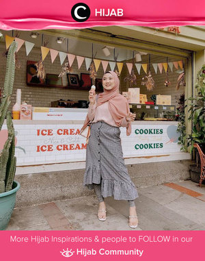 Two things we missed the most: eating ice cream at a cafe and properly dressed from head to toe. Image shared by Clozetter @nabilaaz. Simak inspirasi gaya Hijab dari para Clozetters hari ini di Hijab Community. Yuk, share juga gaya hijab andalan kamu.