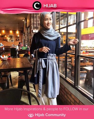 Wear a blouse with cute details to lighten up your Monday! Image shared by Clozetter @jolandajess. Simak inspirasi gaya Hijab dari para Clozetters hari ini di Hijab Community. Yuk, share juga gaya hijab andalan kamu.