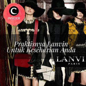 Koleksi terbaru Lanvin ini akan cocok untuk gaya kasualmu 
Source: Dewi-Magazine (http://bit.ly/1EM3Wfk)
