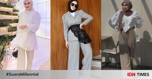 9 Style Kondangan Hijab dengan Kulot, Bikin Kelihatan Awet Muda