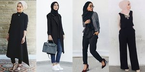 12 Inspirasi Style Black Hijab Wajib Kamu Coba di Bulan Ramadan