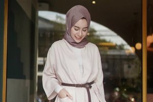 Padu Padan Hijab dengan Block Heels 