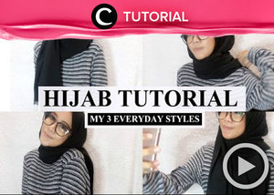 Dapatkan gaya hijab simpel dengan pasmina dalam tutorial berikut ini http://bit.ly/2gPclUU. Video ini di-share kembali oleh Clozetter: zahirazahra. Cek Tutorial Updates lainnya pada Tutorial Section.