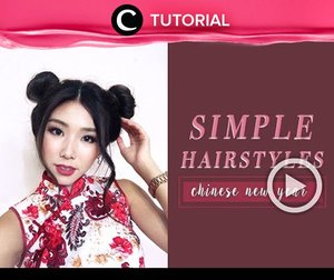 Gemas, simple hair do ini bisa jadi inspirasimu keika merayakan Chinese Lunar New Year mendatang. Intip tutorialnya di: http://bit.ly/2S4WyHz . Video ini di-share kembali oleh Clozetter @dintjess. Jangan lupa lihat tutorial lainnya di Tutorial Section.