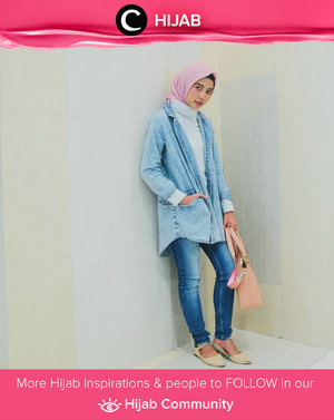 Denim on denim day. Let's add a cool-girl edge to your look. Simak inspirasi gaya Hijab dari para Clozetters hari ini di Hijab Community. Image shared by Star Clozetter: @mayafebrian. Yuk, share juga gaya hijab andalan kamu