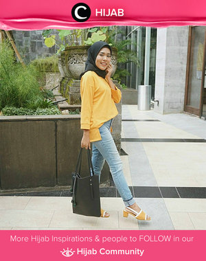 How to wear yellow mustard in style? You can steal Star Clozetter Dessy's look. Simak inspirasi gaya Hijab dari para Clozetters hari ini di Hijab Community. Image shared by Star Clozetter @dessydyl. Yuk, share juga gaya hijab andalan kamu