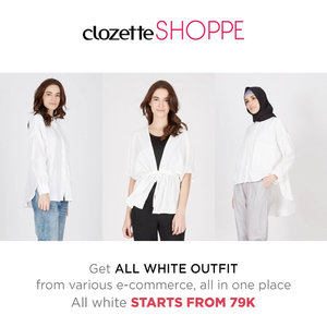 Choose white outfit and you'll never get old, Clozetters! Outfit putih akan membuatmu terlihat young & fun. Belanja outfit putih dari berbagai ecommerce site MULAI 79K via #ClozetteSHOPPE!  http://bit.ly/whitefashion