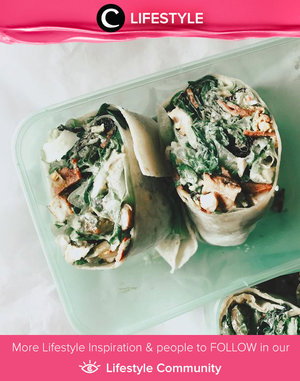 Delicious wrap seems worth it for tight deadline and long to do list. Don't forget to add a cup of coffee. Simak Lifestyle Updates ala clozetters lainnya hari ini di Lifestyle Community. Image shared by Clozetter @anindyarahadi. Yuk, share juga momen favoritmu.