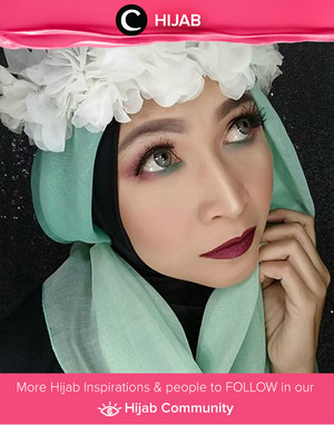 Green and pink - spring makeup inspiration by Star Clozetter Edelyne. Simak inspirasi gaya Hijab dari para Clozetters hari ini di Hijab Community. Image shared by Star Clozetter: @edelyne. Yuk, share juga gaya hijab andalan kamu 