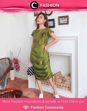 Clozetter @kerenejesica wrapped beautifully in green satin silk dress. Simak Fashion Update ala clozetters lainnya hari ini di Fashion Community. Yuk, share outfit favorit kamu bersama Clozette. 