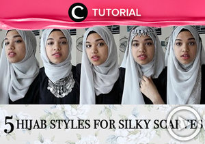 5 inspirasi gaya untuk hijab berbahan silk. Yuk, cari tau tutorial selengkapnya agar kamu bisa berkreasi dengan hijabmu http://bit.ly/2liq1dX. Video ini di-share kembali oleh Clozetter: @zahirazahra. Cek Tutorial Updates lainnya pada Tutorial Section.