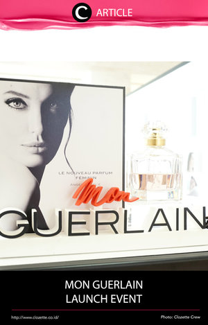 Guerlain meluncurkan produk terbaru, yaitu Mon Guerlain dan melibatkan Angelina Jolie dalam pemilihan bahan utama untuk aroma parfum Mon Guerlain hingga konsep desain botol parfum tersebut. Baca selengkapnya di http://bit.ly/2ohP1ac. Simak juga artikel menarik lainnya di Article Section pada Clozette App.