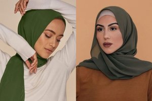 6 Warna Baju Tercantik Untuk Hijab Hijau Army Selain Hitam, Agar Wajah Fresh Dan Glowing