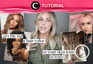 Sebelum memilih warna rambut, coba cek video tang di-share kembali oleh Clozetter @juliahadi ini: http://bit.ly/3eVitMl. Lihat juga tutorial lainnya di Tutorial Section.