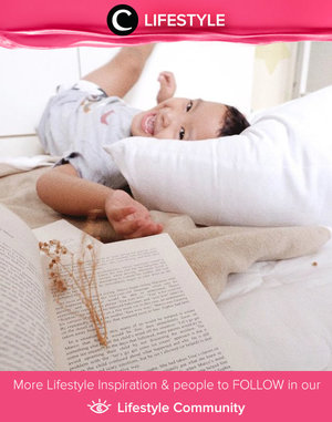 Bed, book, and baby. Best kind of morning! Image shared by Clozette Ambassador @cellinikamil. Simak Lifestyle Update ala clozetters lainnya hari ini di Lifestyle Community. Yuk, share momen favoritmu bersama Clozette. 