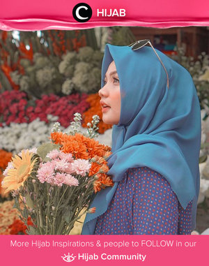 Blue is such a happy color! Image shared by Clozette Ambassador @sabrinamaida. Simak inspirasi gaya Hijab dari para Clozetters hari ini di Hijab Community. Yuk, share juga gaya hijab andalan kamu.