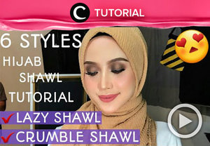 6 style hijab shawl tutorial http://bit.ly/2Kfv7n8. Video ini di-share kembali oleh Clozetter: @kyriaa. Cek Tutorial Updates lainnya pada Tutorial Section.