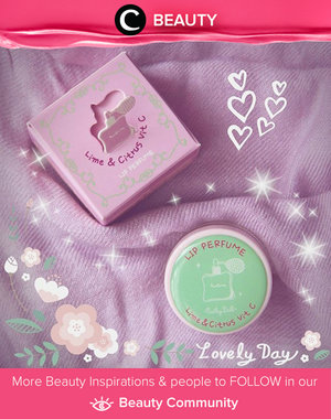 If you have very dry lips, let's try this product. Clozetter, Ratna have been tried Lip Perfume Lime & Citrus Vit C to moisturized her lips. Simak review selengkapnya di Beauty Community. Image shared by Clozetter: ratnaaulia. Yuk, share beauty product andalan kamu bersama Clozette.