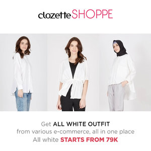 Memakai outfit serba putih akan membuatmu terlihat lebih muda, segar, dan tampak memukau. Belanja outfit serba putih dari berbagai e-commerce site MULAI DARI 79K di #ClozetteSHOPPE!  
http://bit.ly/whitefashion