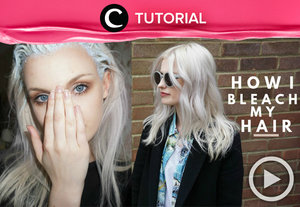 Bleach your hair at home. It's so easy if you see this tutorial before doing it by yourself http://bit.ly/2j1LSI5. Video ini di-share kembali oleh Clozetter: ranialda. Cek Tutorial Updates lainnya pada Tutorial Section.