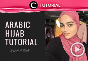 Ciptakan gaya hijab ala perempuan Arab hanya dalam waktu 2 menit seperti dalam video berikut http://bit.ly/2HnQwIM. Video ini di-share kembali oleh Clozetter: @kyriaa. Cek Tutorial Updates lainnya pada Tutorial Section.