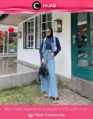 Denim on denim kinda day. Image shared by Clozette Crew @astrityas. Simak inspirasi gaya Hijab dari para Clozetters hari ini di Hijab Community. Yuk, share juga gaya hijab andalan kamu.