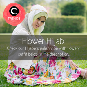 Check out Hijabers girlish vibe with flowery outfit here http://bit.ly/1G8o8bL. Atau cek juga kurasi dengan tema lainnya di sini http://bit.ly/1M5lzbK