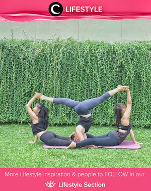 Doing yoga for a healthy life. Simak Lifestyle Updates ala clozetters lainnya hari ini di Lifestyle Section. Image shared by Clozette Ambassador: @sabrinamaida. Yuk, share momen favorit kamu bersama Clozette.