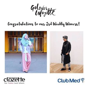 Selamat kepada.......@deaputrir@weddewiSebagai pemenang #LafayetteJKTxClozetteFIU#HijabInFashion 3rd week weekly winner!! Yay! Kontes ini resmi ditutup. Terima kasih untuk semua partisipasi dari Clozetters di kontes ini. Nggak sabar untuk tahu siapa yang berhasil mendapat grand prize!! #ClozetteID