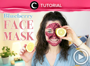 Buah blueberry favoritmu bisa menjadi masker wajah yang memberikan berbagai manfaat dan kebaikan. Yuk, simak cara membuat masker blueberry dalam video berikut http://bit.ly/2nqjbnw. Video ini di-share kembali oleh Clozetter: @saniaalatas. Cek Tutorial Updates lainnya pada Tutorial Section.