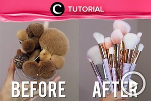 No more dirty makeup brushes! Cuci dengan cara: http://bit.ly/32wjgcH. Video ini di-share kembali oleh Clozetter @shafirasyahnaz. Lihat juga tutorial updates lainnya di Tutorial Section.