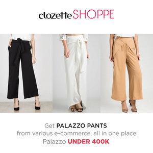 Clozetters, belanja celana palazzo baru DI BAWAH 400 ribu dari berbagai e-commerce site, yuk! Celana palazzo wajib kamu punya sebagai investasi fashion item yang mudah dipadupadankan sesuai gayamu.    http://bit.ly/2at5ZdZ