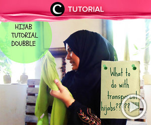 Punya hijab transparan dan bingung untuk padu padannya? Cek tutorial berikut ini http://bit.ly/2yBEGKz. Cek tutorialnya, di sini Video ini di-share kembali oleh Clozetter: @kyriaa. Cek Tutorial Updates lainnya pada Tutorial Section.
