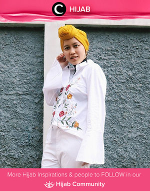Embroidery can make your outfit really come to life. Simak inspirasi gaya Hijab dari para Clozetters hari ini di Hijab Community. Image shared by Star Clozetter: @dewindriyani. Yuk, share juga gaya hijab andalan kamu