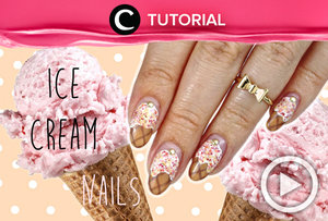 Pencinta es krim? Kamu bisa lho membuat nail art es krim sendiri seperti dalam video tutorial berikut http://bit.ly/2thJhvX. Video ini di-share kembali oleh Clozetter: @zahirazahra. Cek Tutorial Updates lainnya pada Tutorial Section.