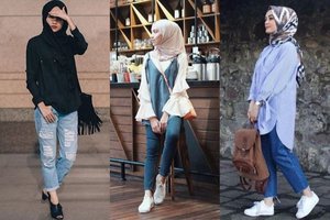 7 Inspirasi Hijab dan Celana Jeans untuk Semua Usia yang Tak Akan Ketinggalan Zaman