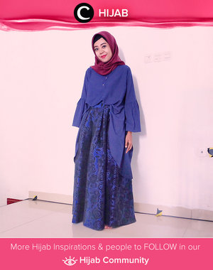 Dress up in navy blue color. Simak inspirasi gaya Hijab dari para Clozetters hari ini di Hijab Community. Image shared by Clozetter @zilqiah. Yuk, share juga gaya hijab andalan kamu