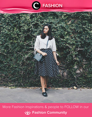 Sweet and a little bit vintage with polka dot skirt. Simak Fashion Update ala clozetters lainnya hari ini di Fashion Community. Image shared by Star Clozetter @deniathly. Yuk, share outfit favorit kamu bersama Clozette.