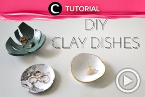 Menggemaskan, ya, piring saji dari clay seperti ini! Yuk, coba buat sendiri. Lihat caranya di: http://bit.ly/2QF1jqa. Video ini di-share kembali oleh Clozetter @ranialda. Lihat juga tutorial lainnya di Tutorial Section.