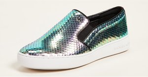 These Iridescent Michael Kors Slip-Ons Are the Most Magical Sneakers on Earth. Period.
